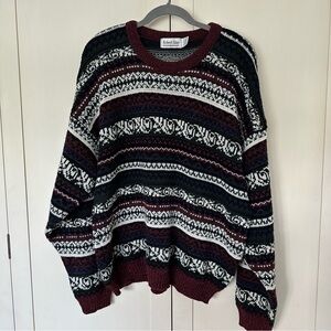 Men's Robert Alan Multicolor Sweater Y2K 90s Size Large